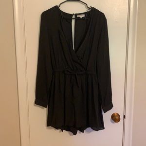 Semi formal black romper